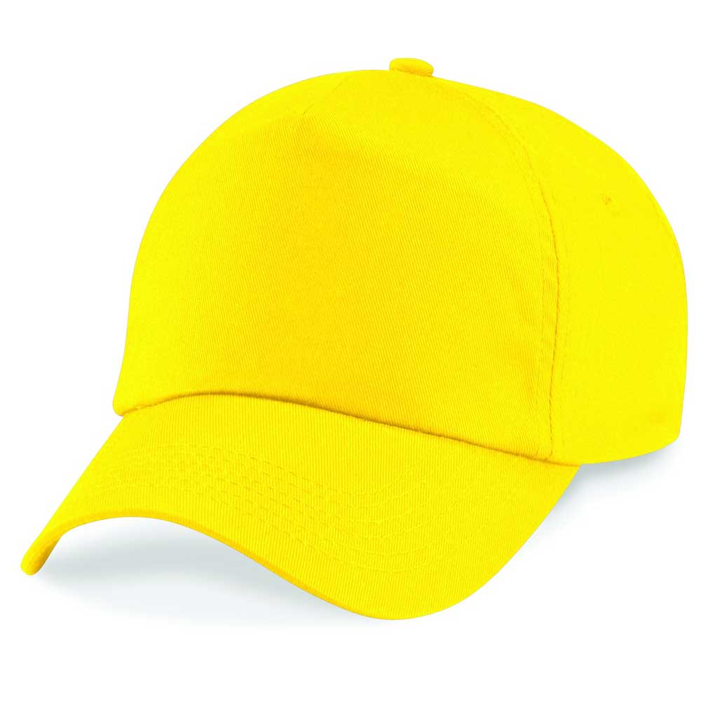 Beechfield 5 Panel Unlined Cotton Cap