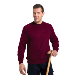 Russell Mens Raglan Long Sleeve Crew Neck Sweatshirt