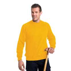 Russell Mens Raglan Long Sleeve Crew Neck Sweatshirt