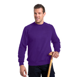 Russell Mens Raglan Long Sleeve Crew Neck Sweatshirt