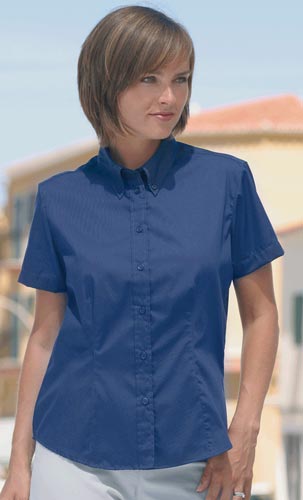 Kustom Kit Ladies Oxford Short Sleeve Shirt