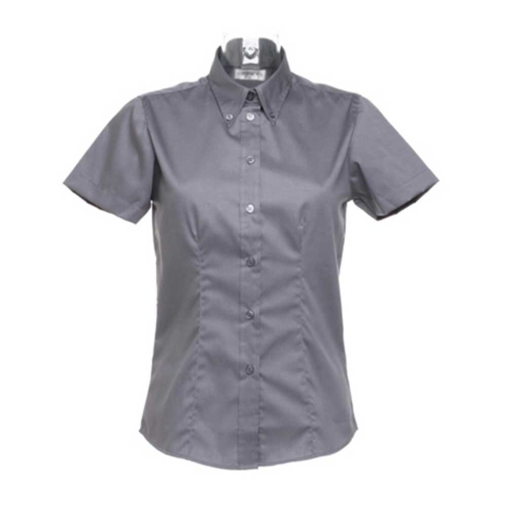 Kustom Kit Ladies Oxford Short Sleeve Shirt