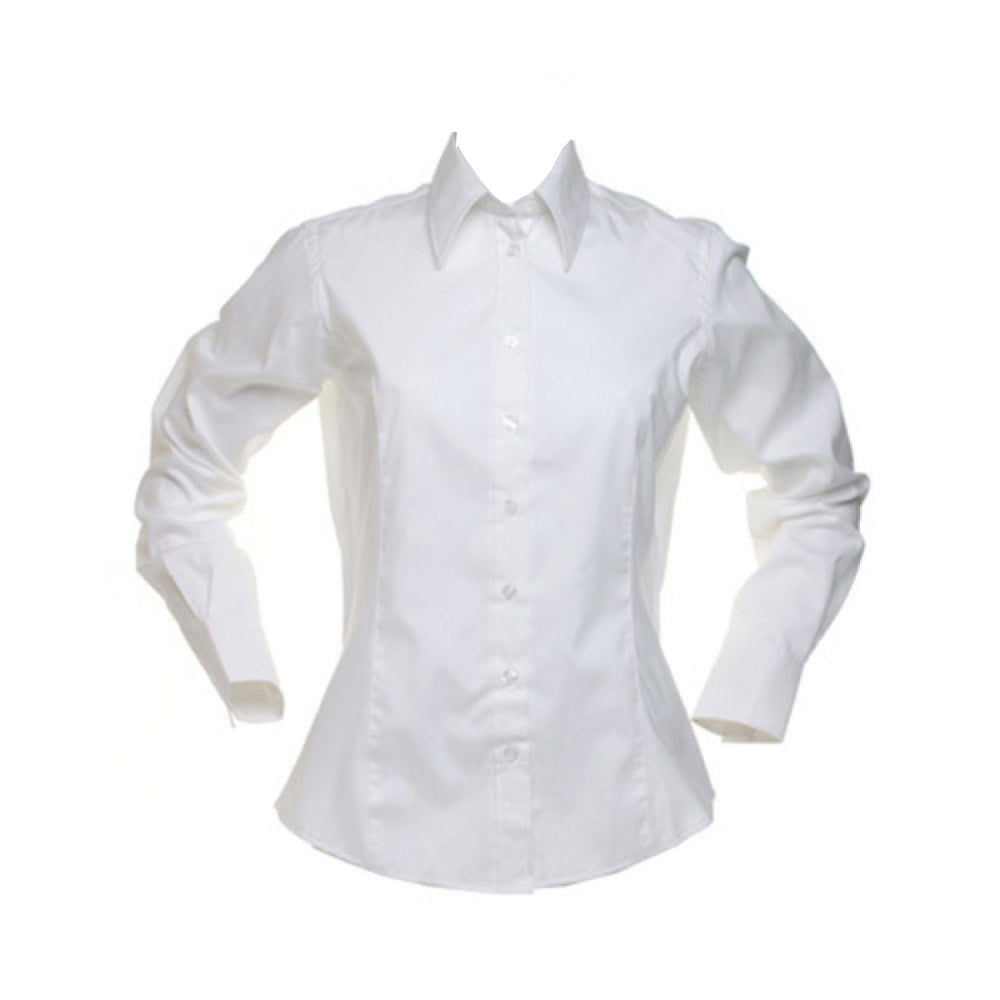 Kustom Kit Ladies Oxford Long Sleeve Shirt
