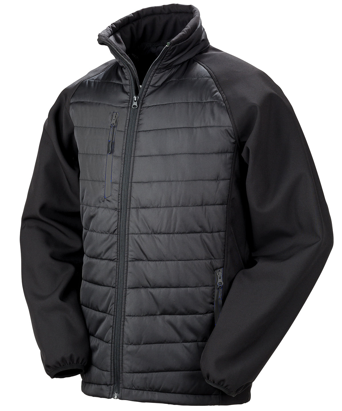 Compass padded softshell jacket - Black/ Black