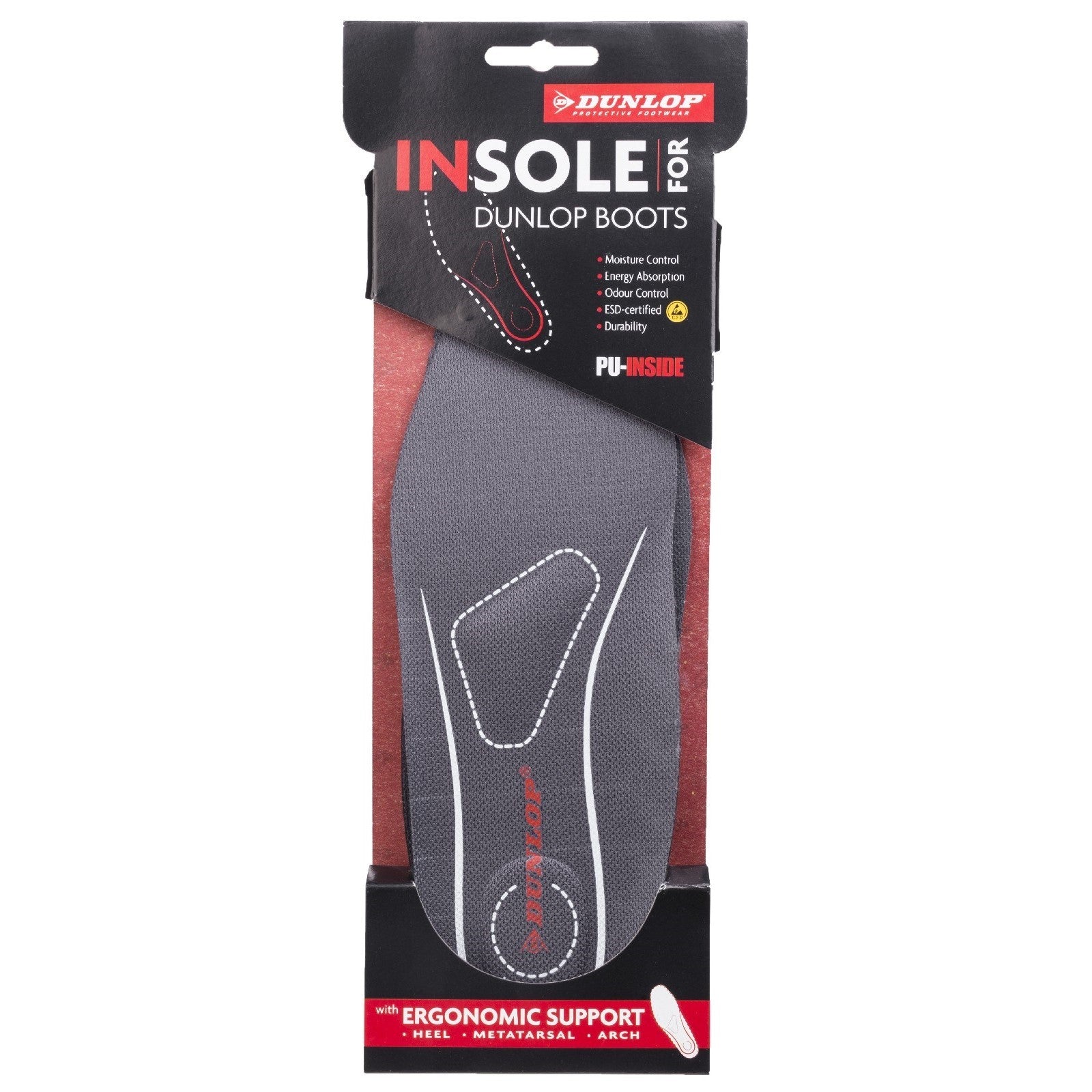 Insole Premium With Ergonomic Support - Black