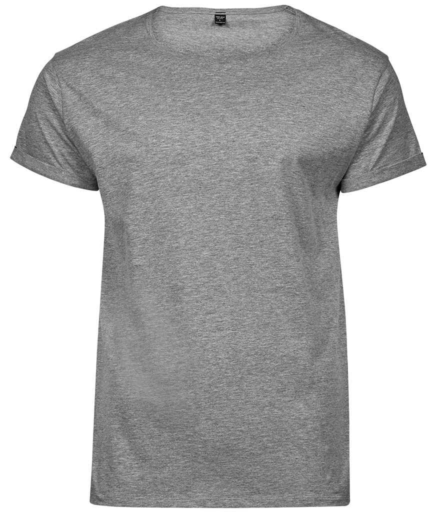 Tee Jays Roll-Up T-Shirt - Heather Grey