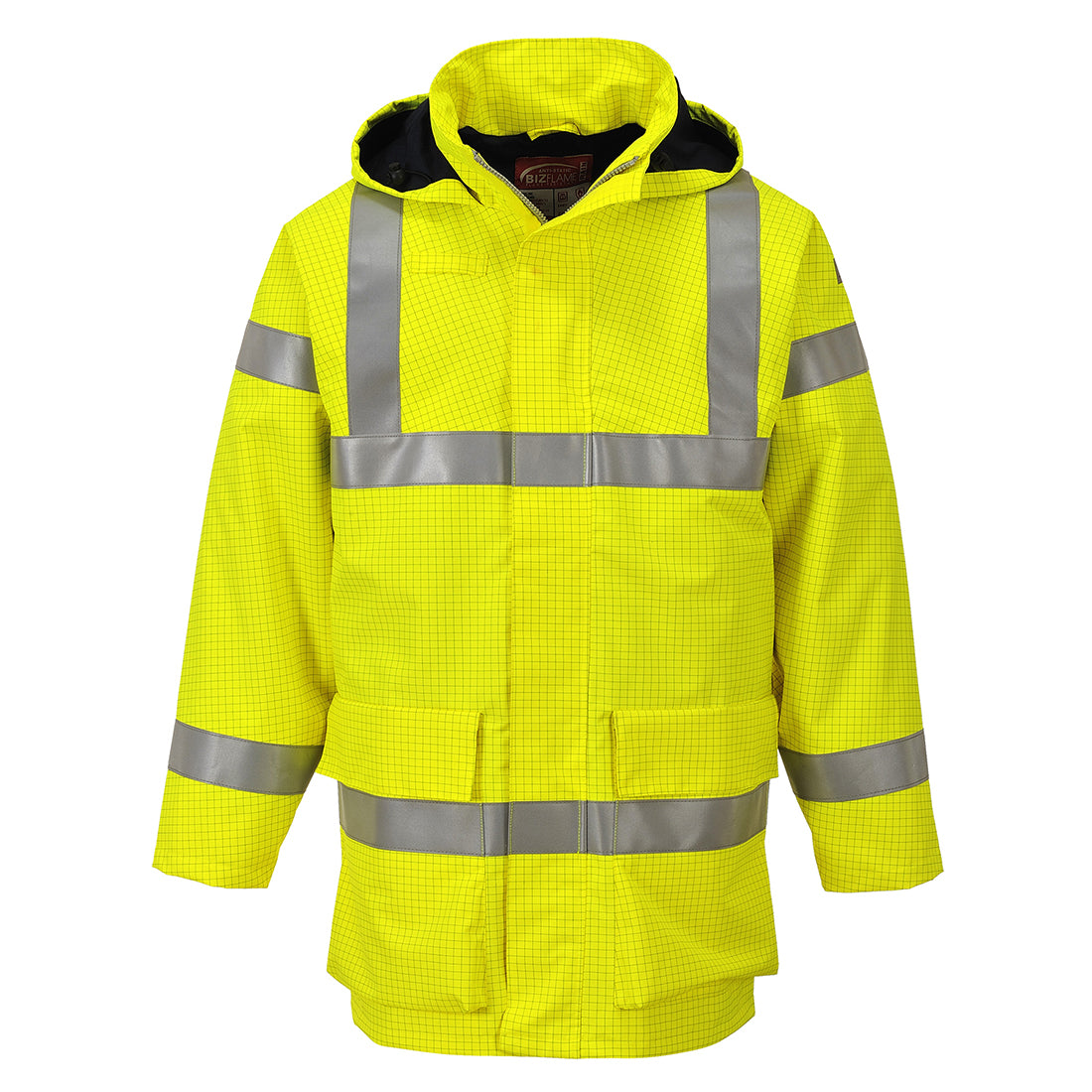 Bizflame Rain Hi-Vis Multi Lite Jacket - Yellow