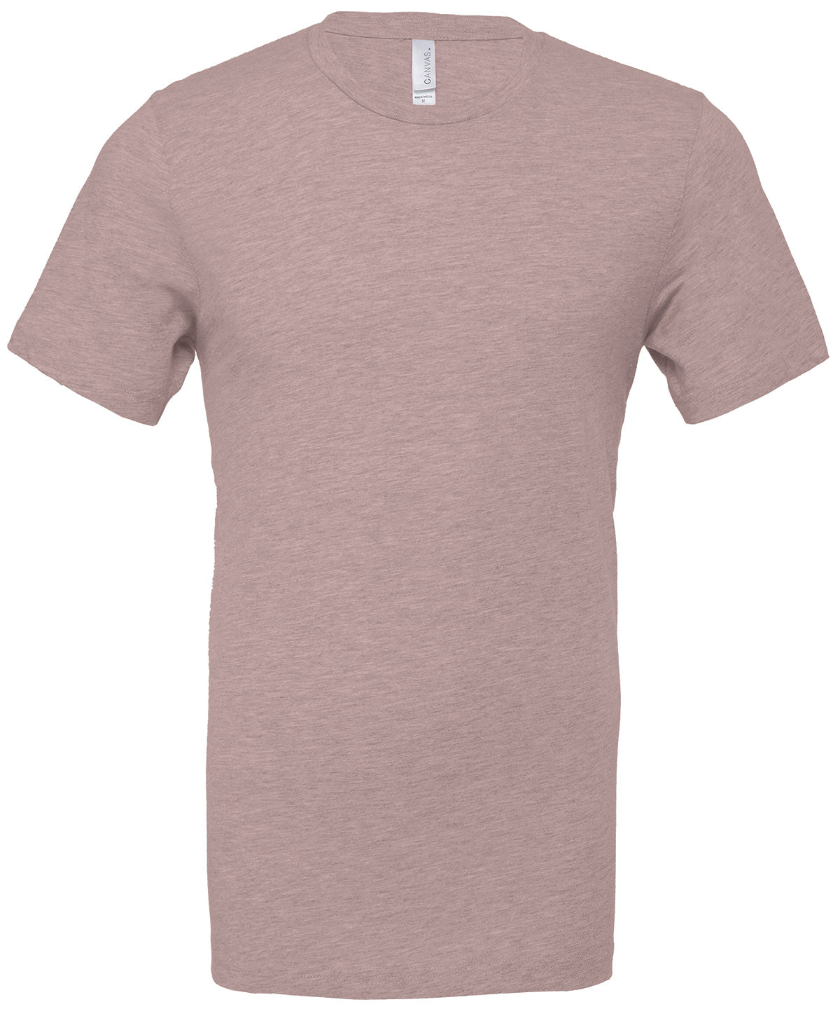 Unisex heather CVC short sleeve t-shirt - Heather Pink Gravel