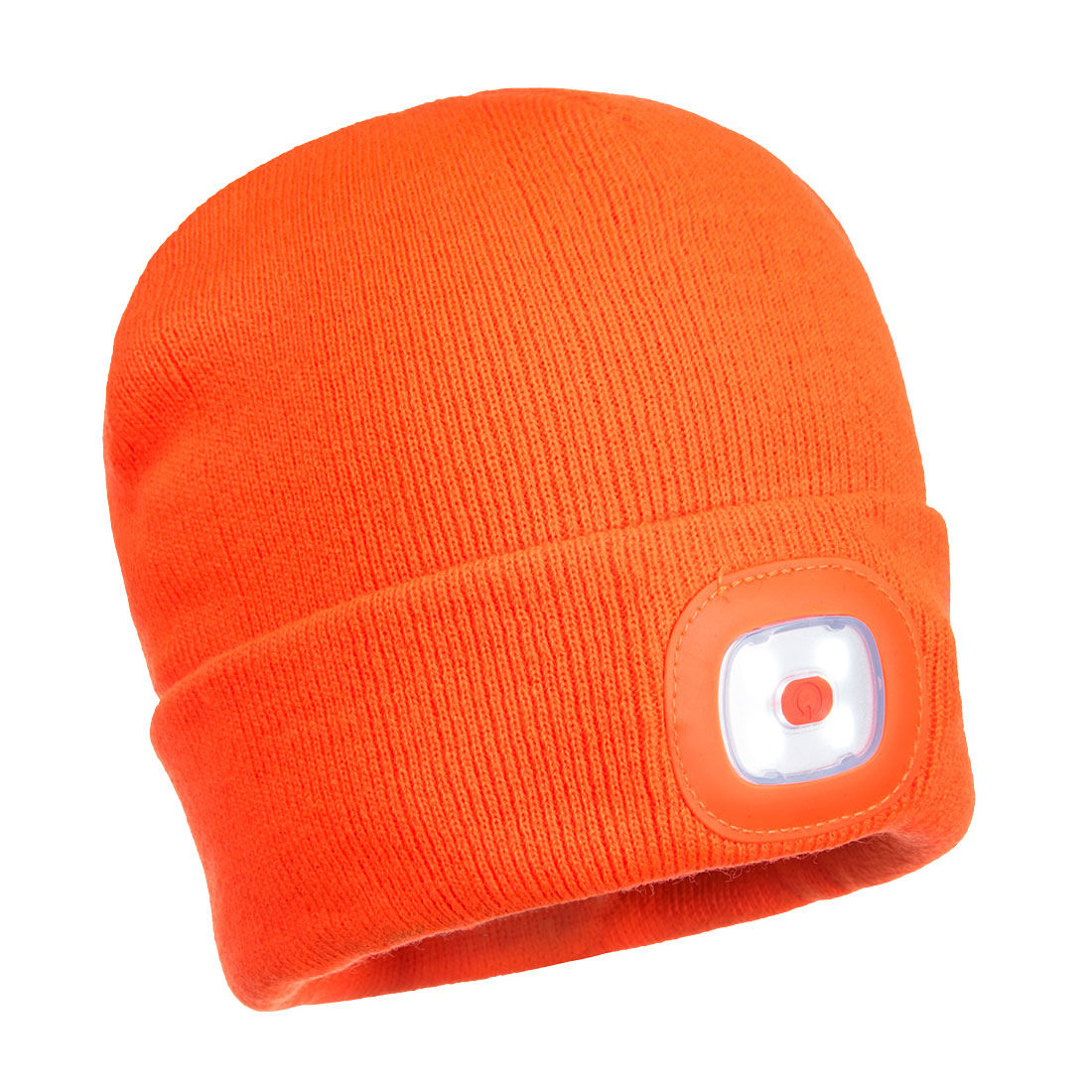 Beanie USB Rechargeable LED Head Light  - Orange