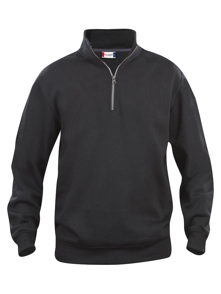 Basic Half Zip - Black