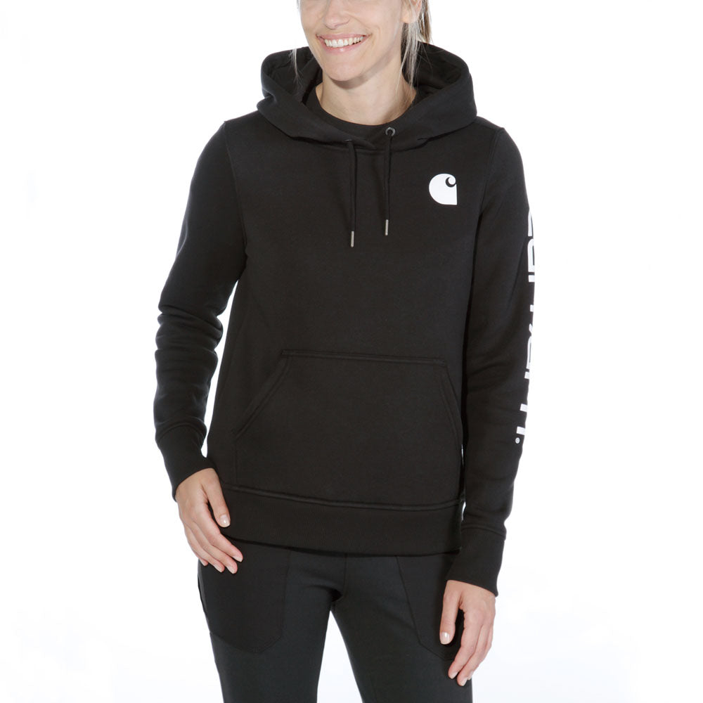 Carhartt Womens Clarksburg Pullover Hooded Logo Sweatshirt