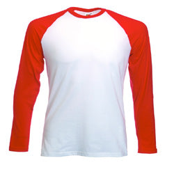Fruit of the Loom Long Sleeve Baseball T Shirt