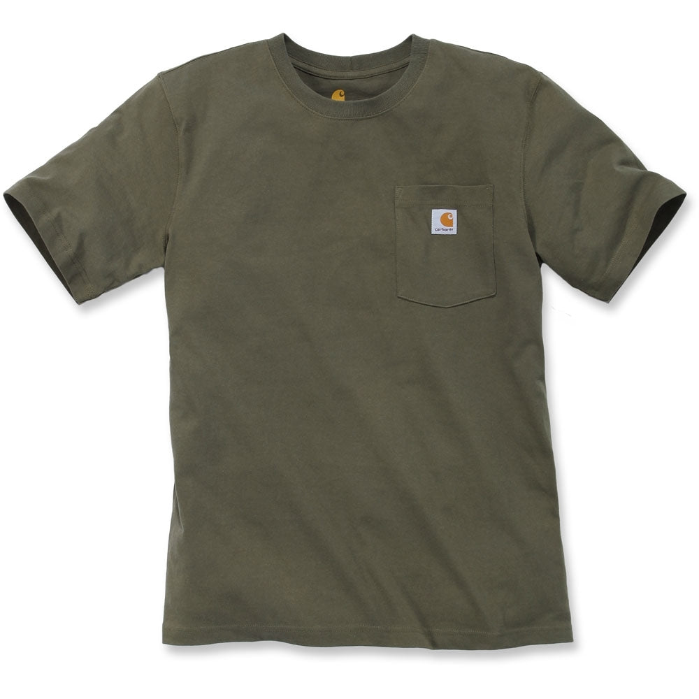 Carhartt Mens Work Pocket Short Sleeve Cotton T Shirt Tee