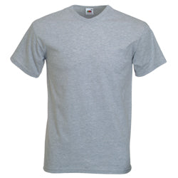 Fruit of the Loom High V-Neck Valueweight Cotton T Shirt