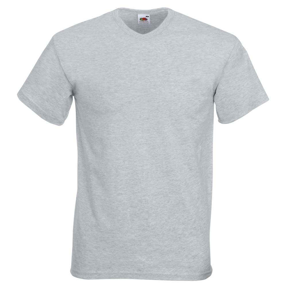 Fruit of the Loom High V-Neck Valueweight Cotton T Shirt