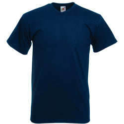 Fruit of the Loom High V-Neck Valueweight Cotton T Shirt