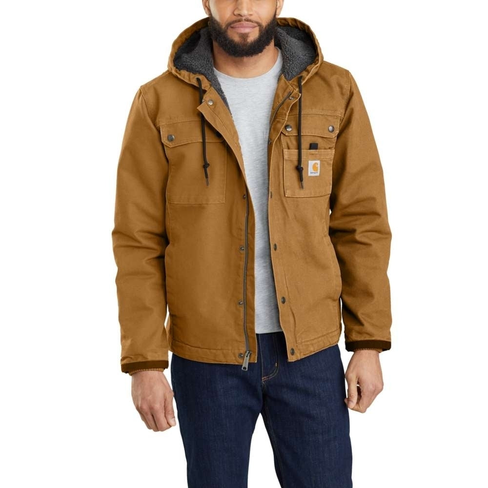 Carhartt Mens Bartlett Sherpa Lined Cotton Work Jacket