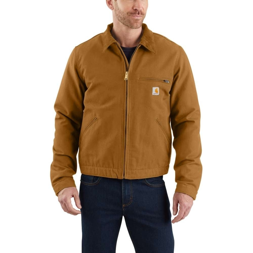 Carhartt Mens Duck Detroit Cotton Insulated Work Jacket