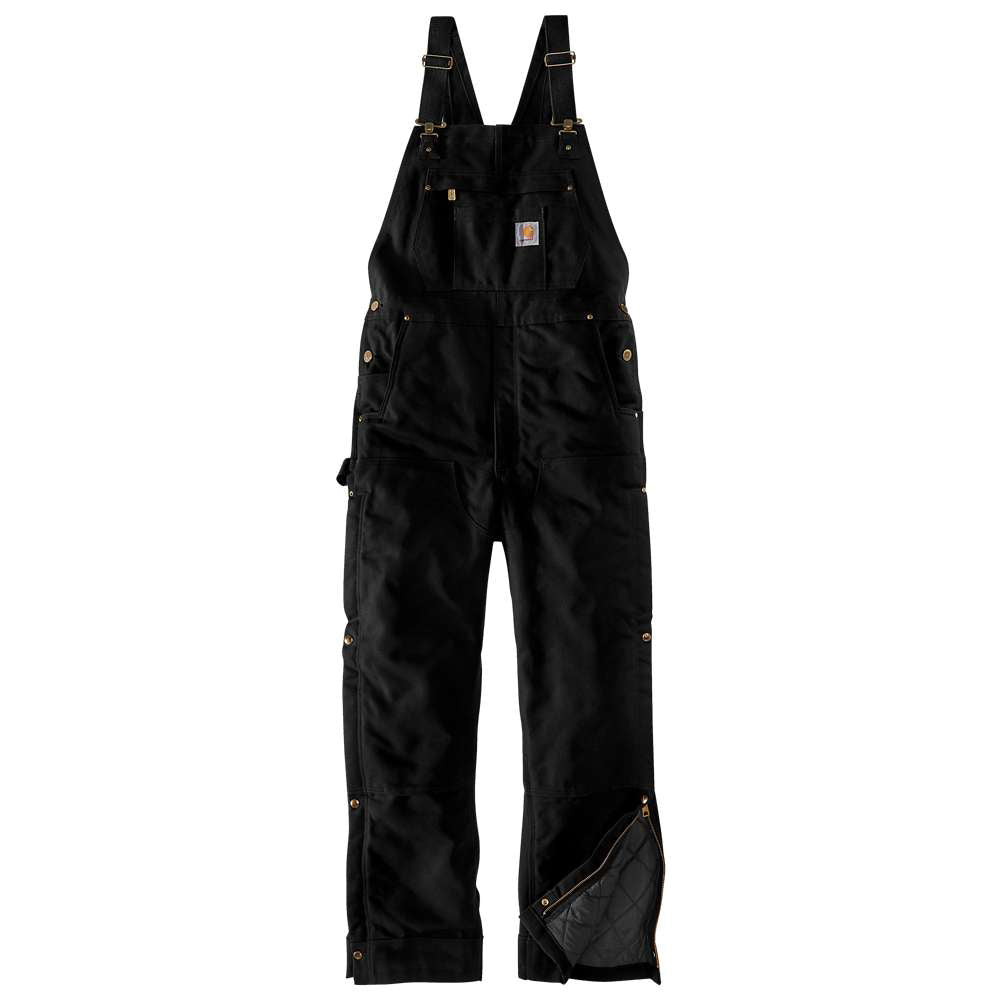 Carhartt Mens Firm Duck Insulated Bib Overall Coverall