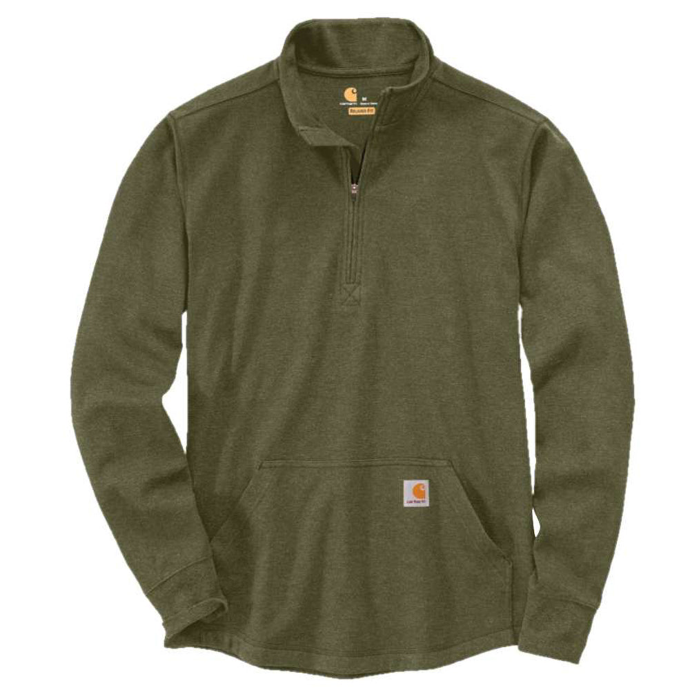 Carhartt Mens Half Zip Thermal Long Sleeve T Shirt