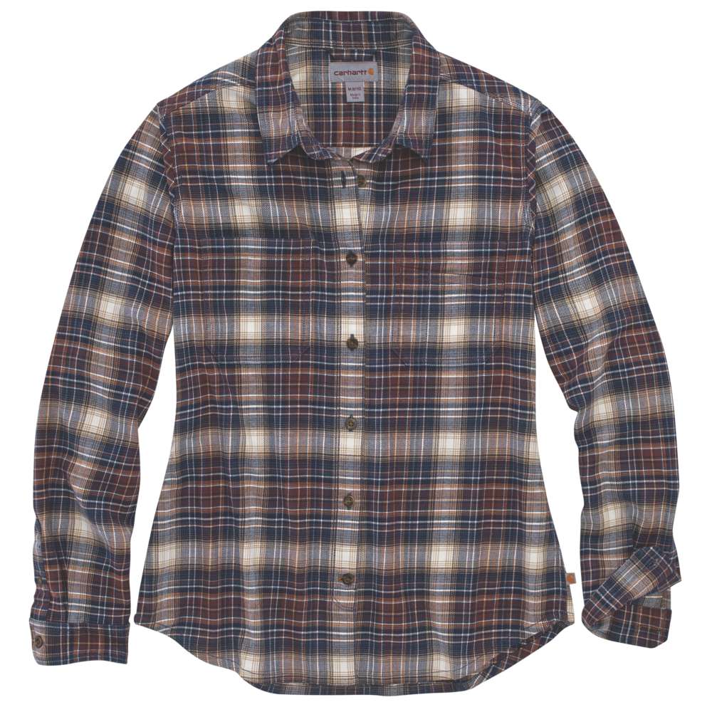 Carhartt Womens Hamilton Plaid Flannel Casual Work Shirt