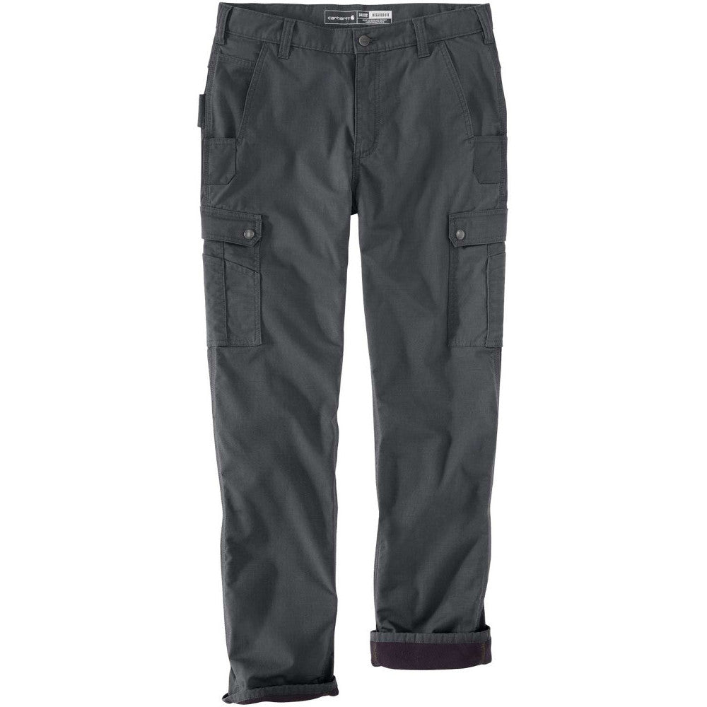 Carhartt Mens Ripstop Cargo Fleece Lined Work Pants