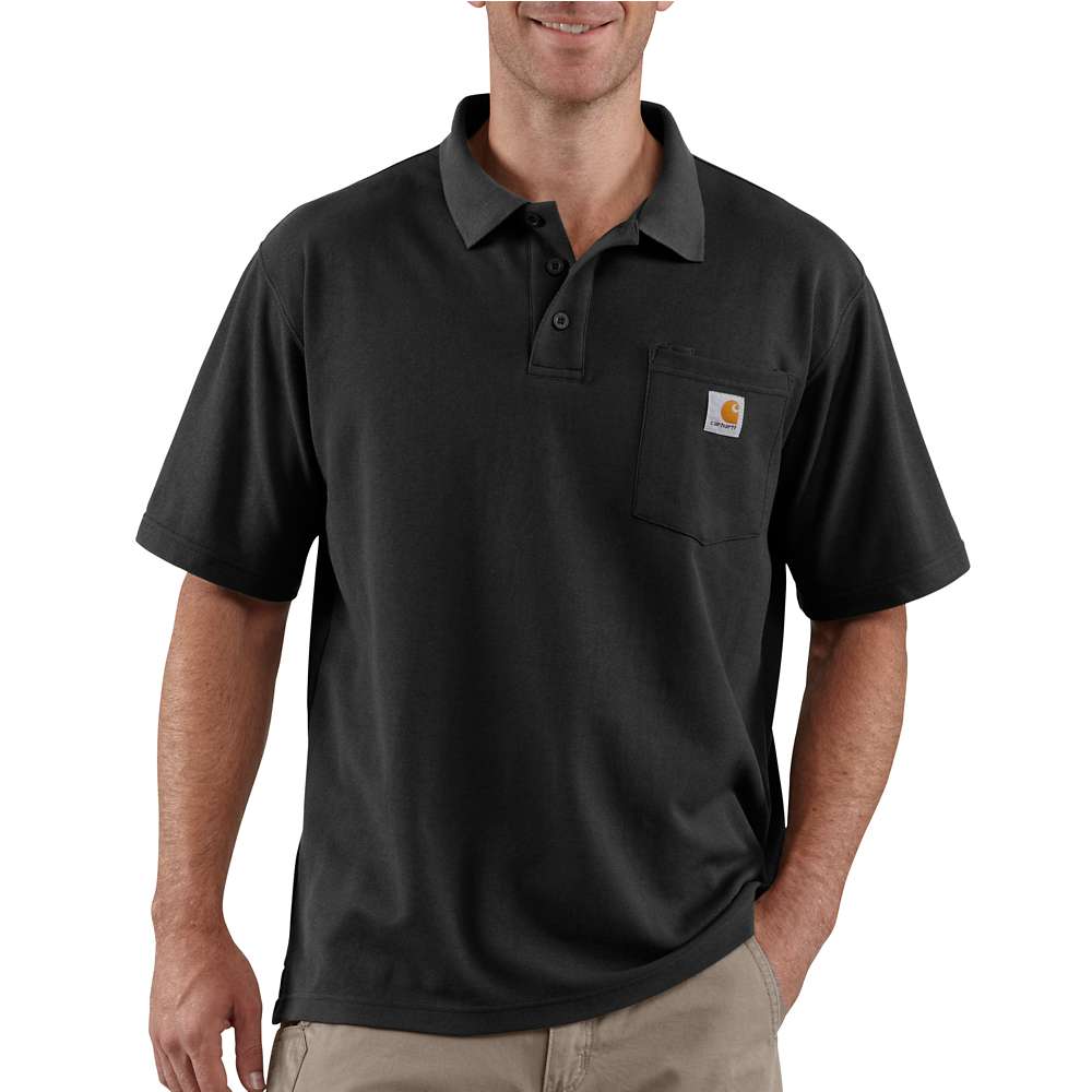 Carhartt Mens Midweight Short Sleeve Pocket Polo Shirt
