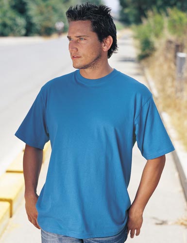 Russell Mens Silver Label Crew Neck Cotton T Shirt