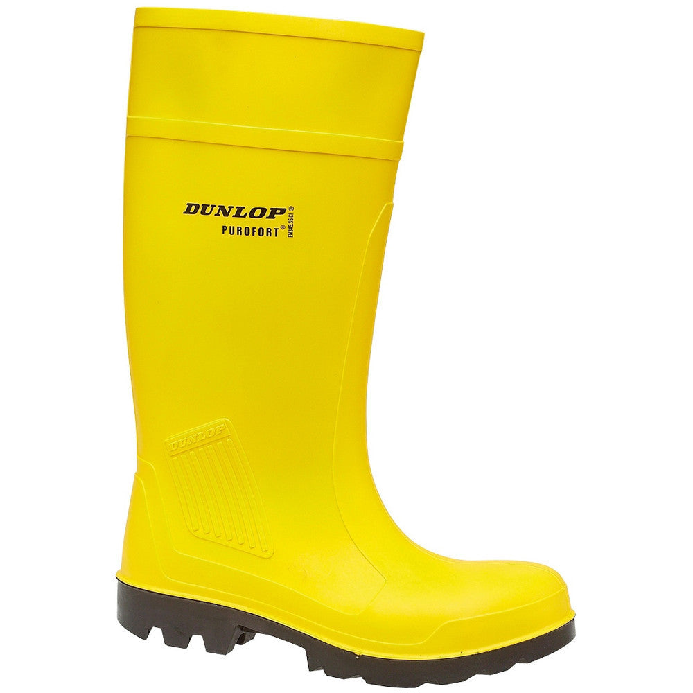 Dunlop Mens Purofort Steel Toe & Midsole Full Safety Wellington Boots