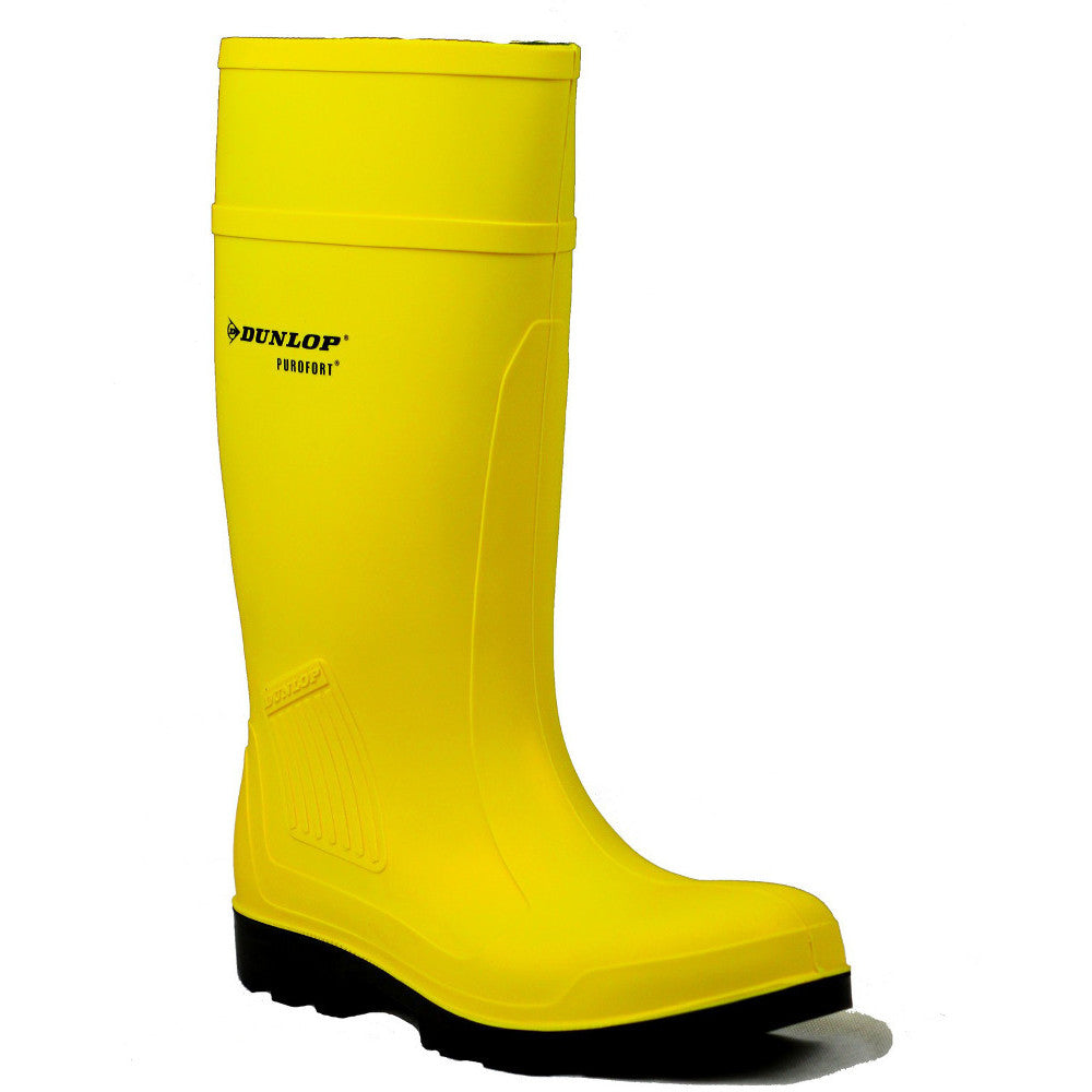 Dunlop Mens Purofort Steel Toe & Midsole Full Safety Wellington Boots