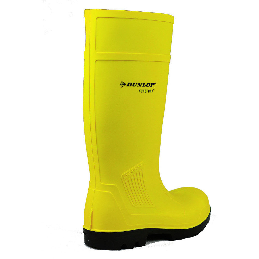 Dunlop Mens Purofort Steel Toe & Midsole Full Safety Wellington Boots