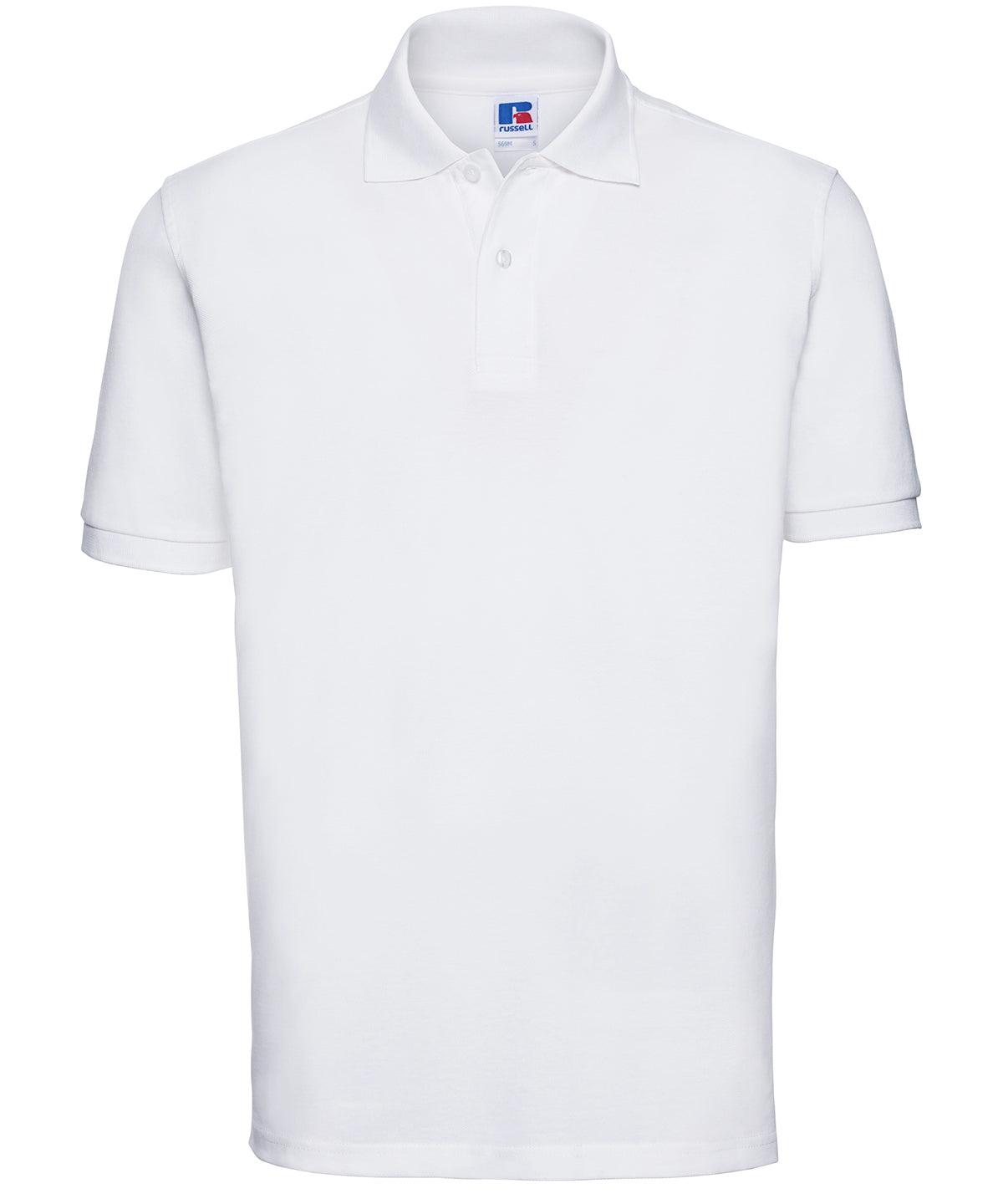 Classic cotton piqué polo - White