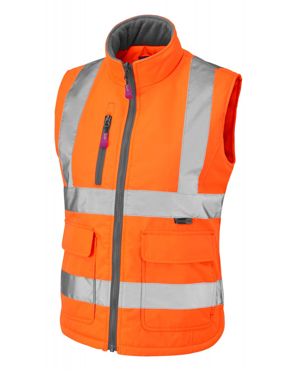 SANDYMERE ISO 20471 Cl 1 Women's Bodywarmer - HV Orange