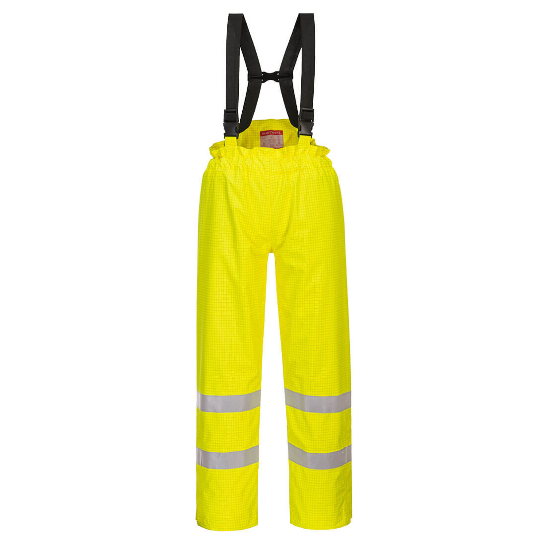 Bizflame Rain Lined Hi-Vis Antistatic FR Trouser - Yellow