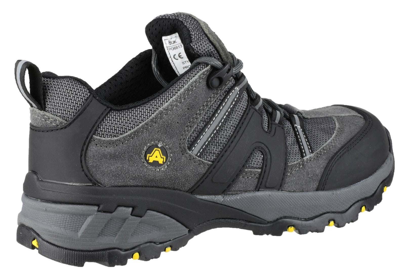 Amblers Safety Mens FS188n Leather Safety Trainers Grey