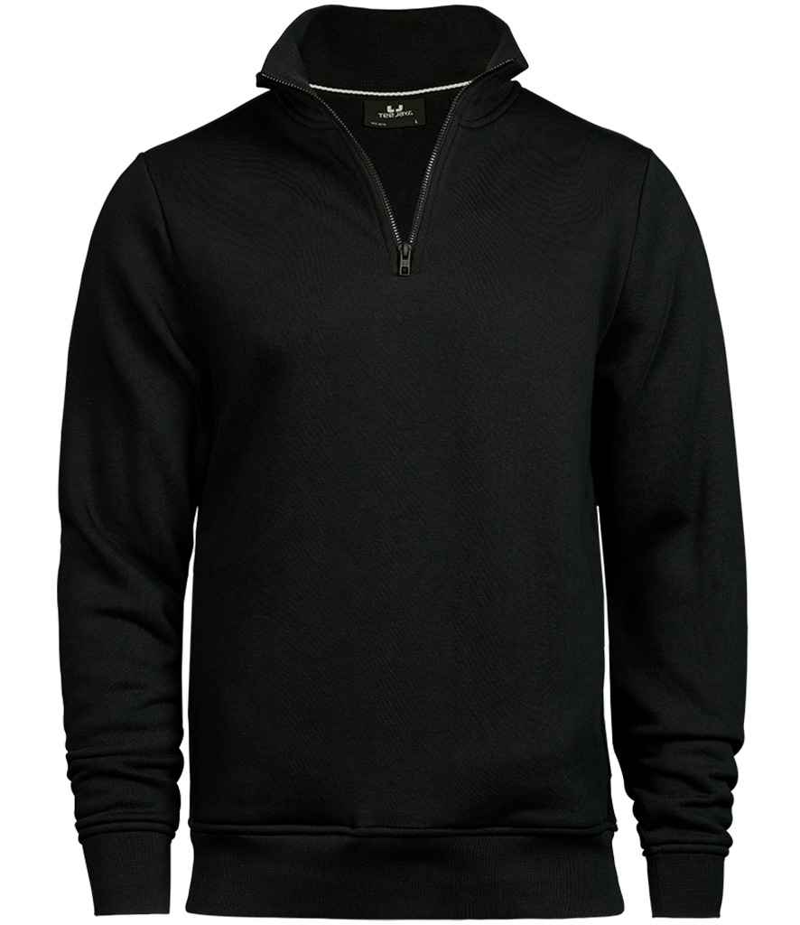 Tee Jays Half Zip Sweatshirt - Black
