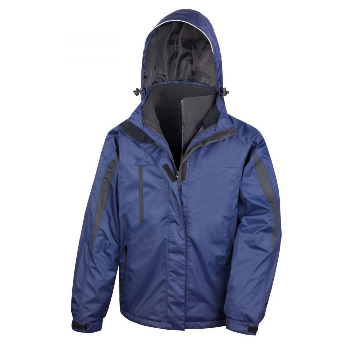 3-in-1 journey jacket with softshell inner - Navy/Black