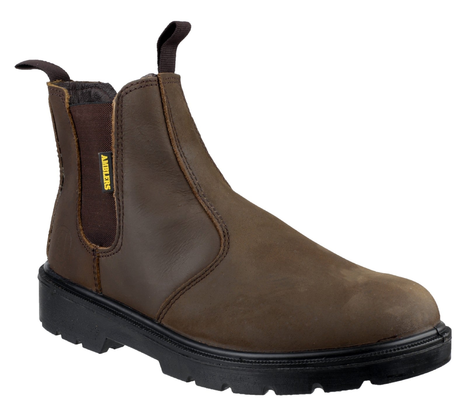 Amblers Safety Mens FS128 Leather Safety Dealer Boots Brown