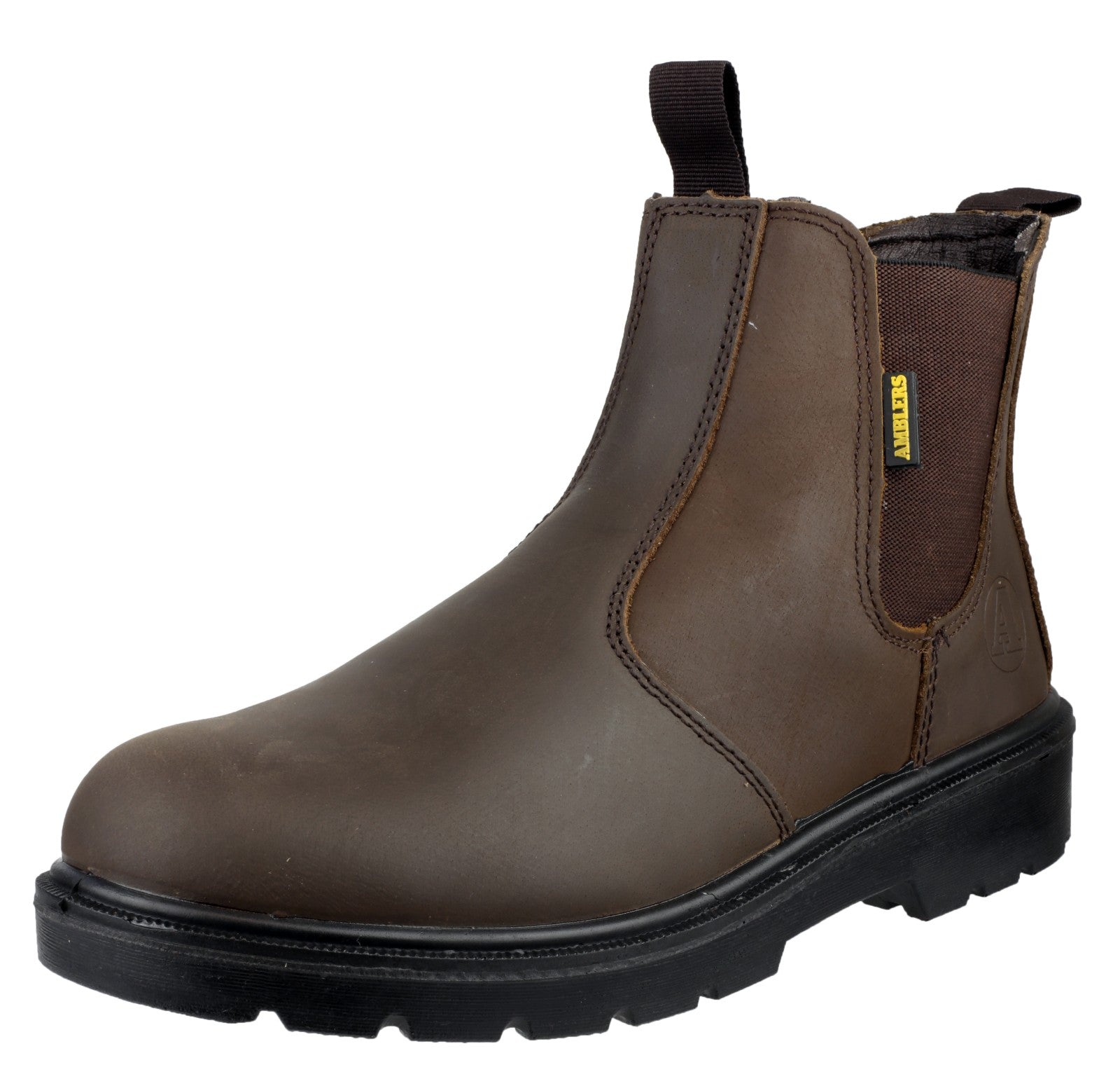 Amblers Safety Mens FS128 Leather Safety Dealer Boots Brown
