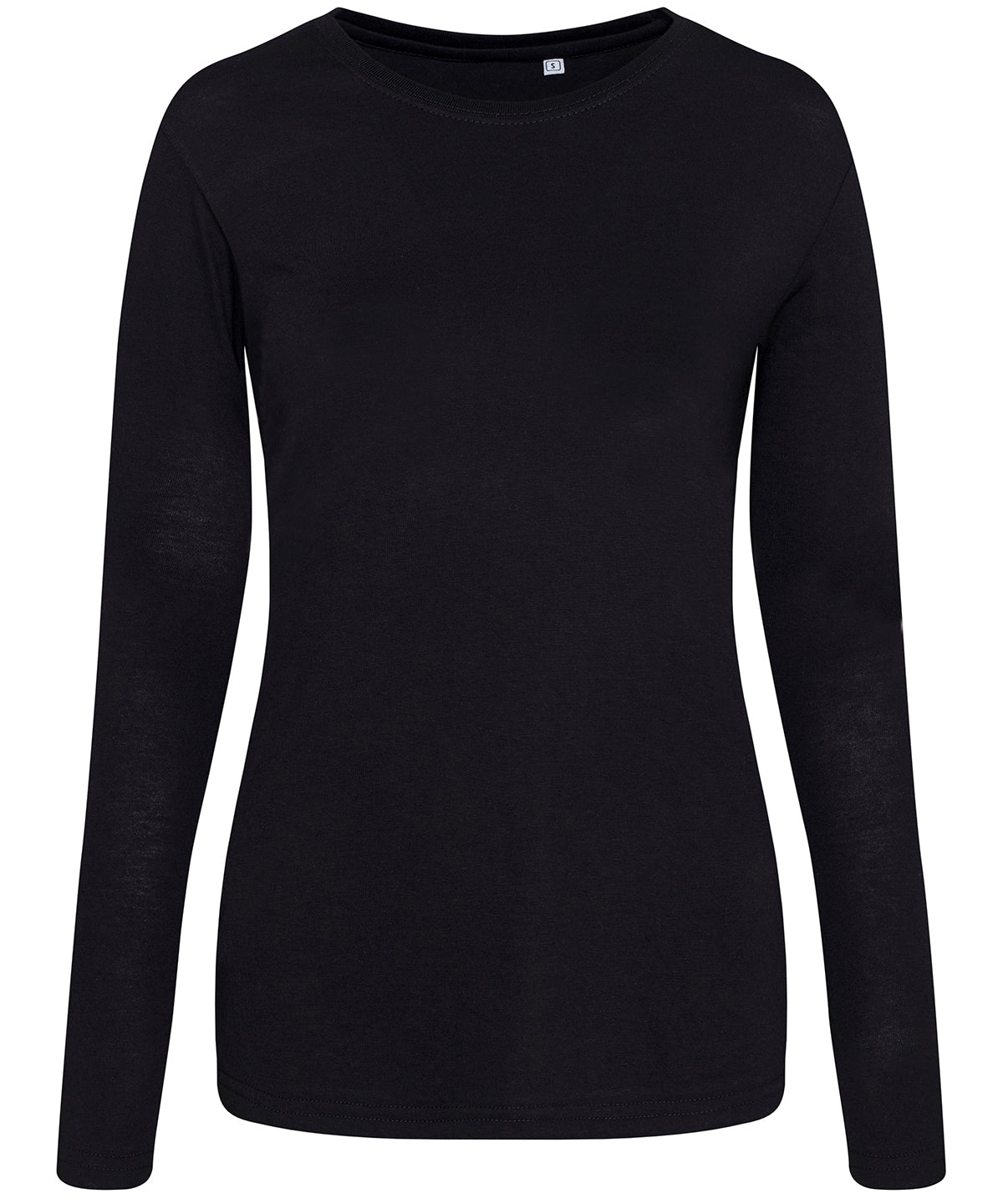 Women's Triblend Long Sleeve T - Solid Black