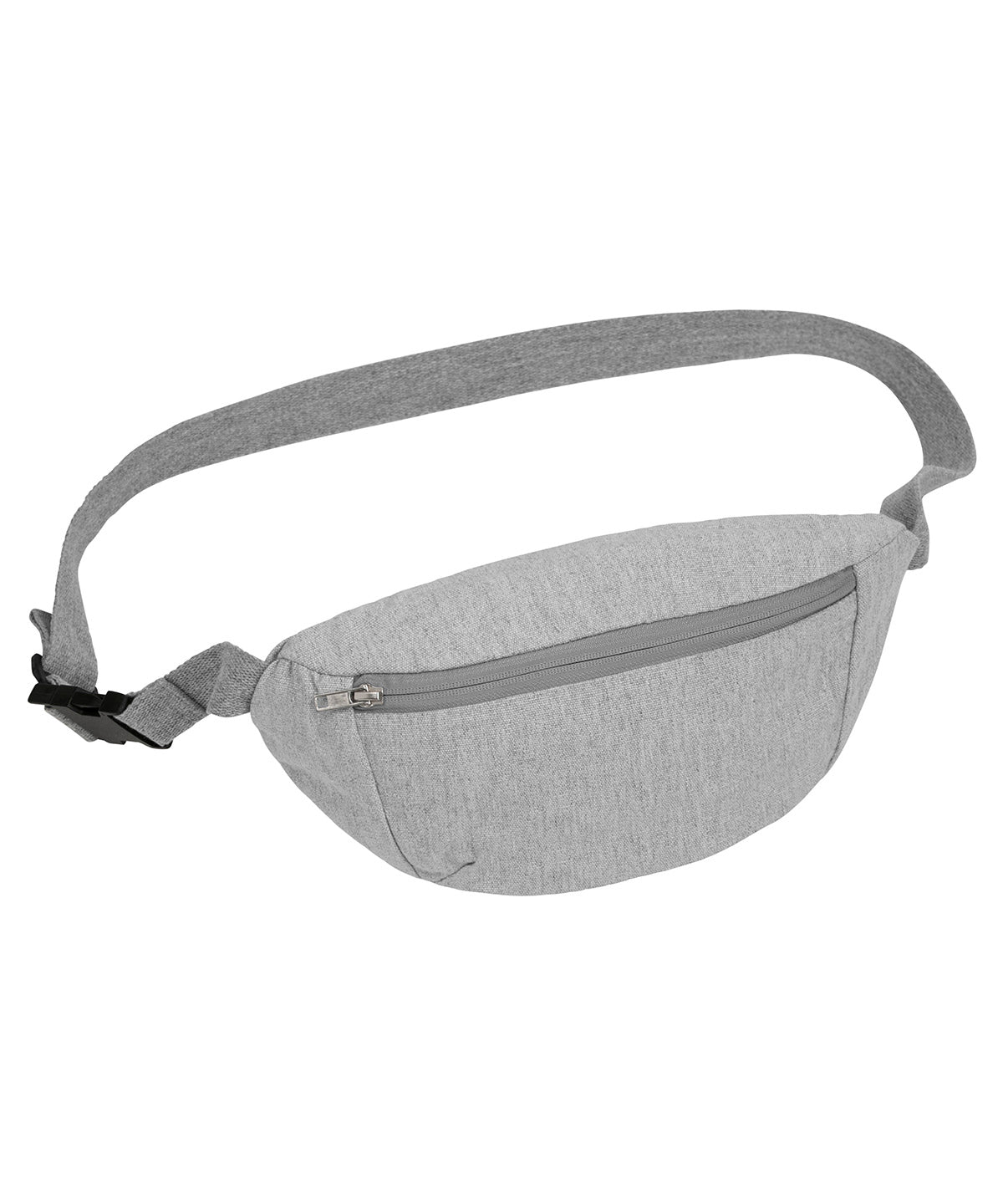 Hip bag with canvas fabric (STAU891) - Heather Grey
