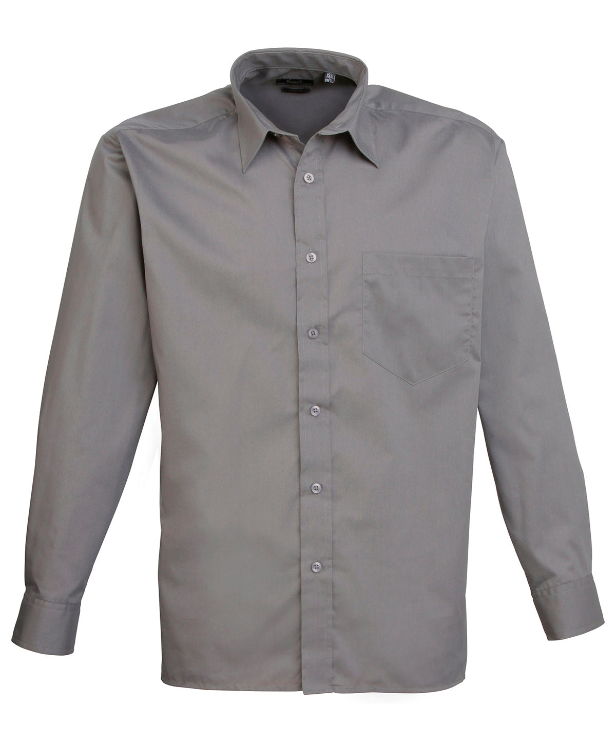 Long sleeve poplin shirt - Dark Grey