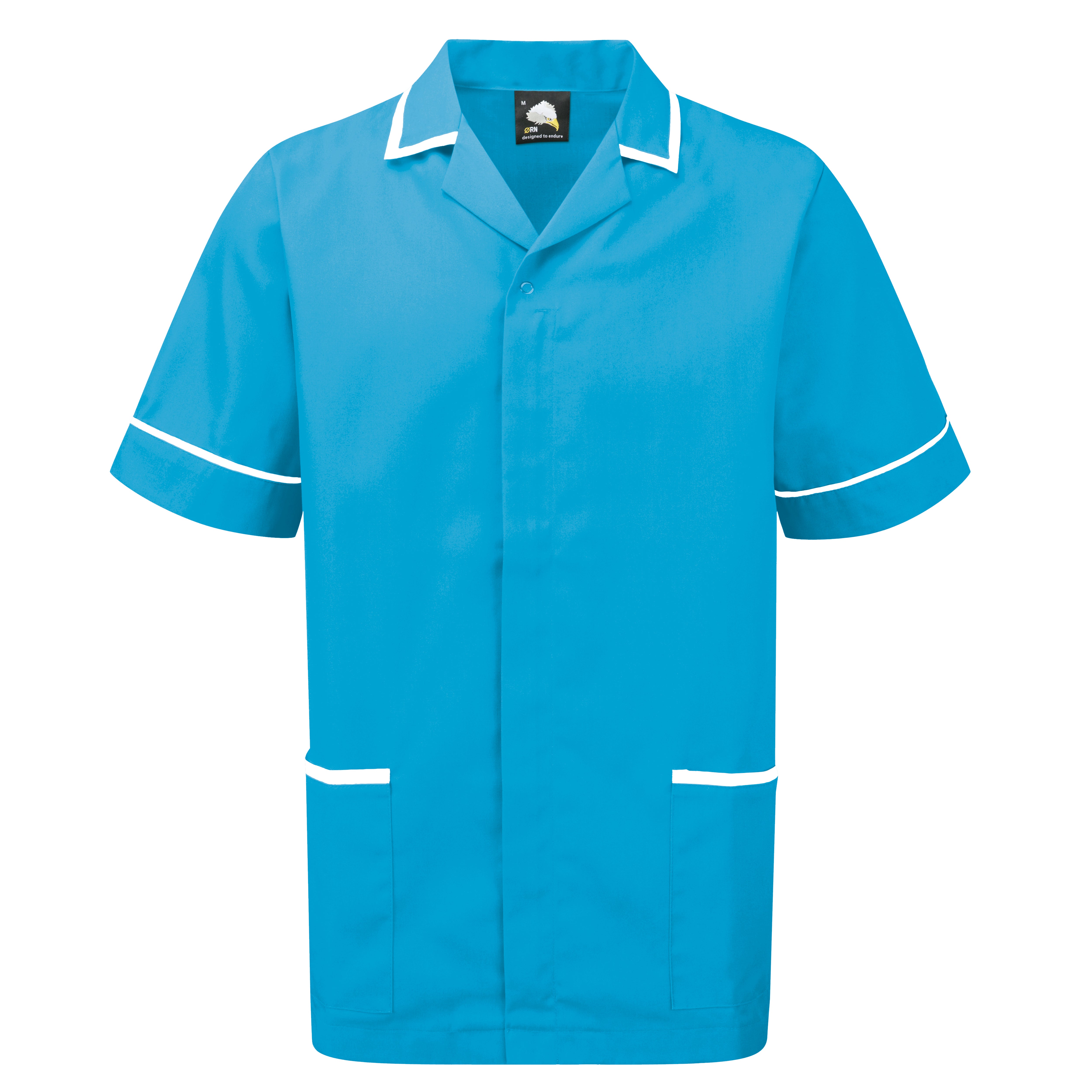 Darwin Male Tunic - Teal With White Trim
