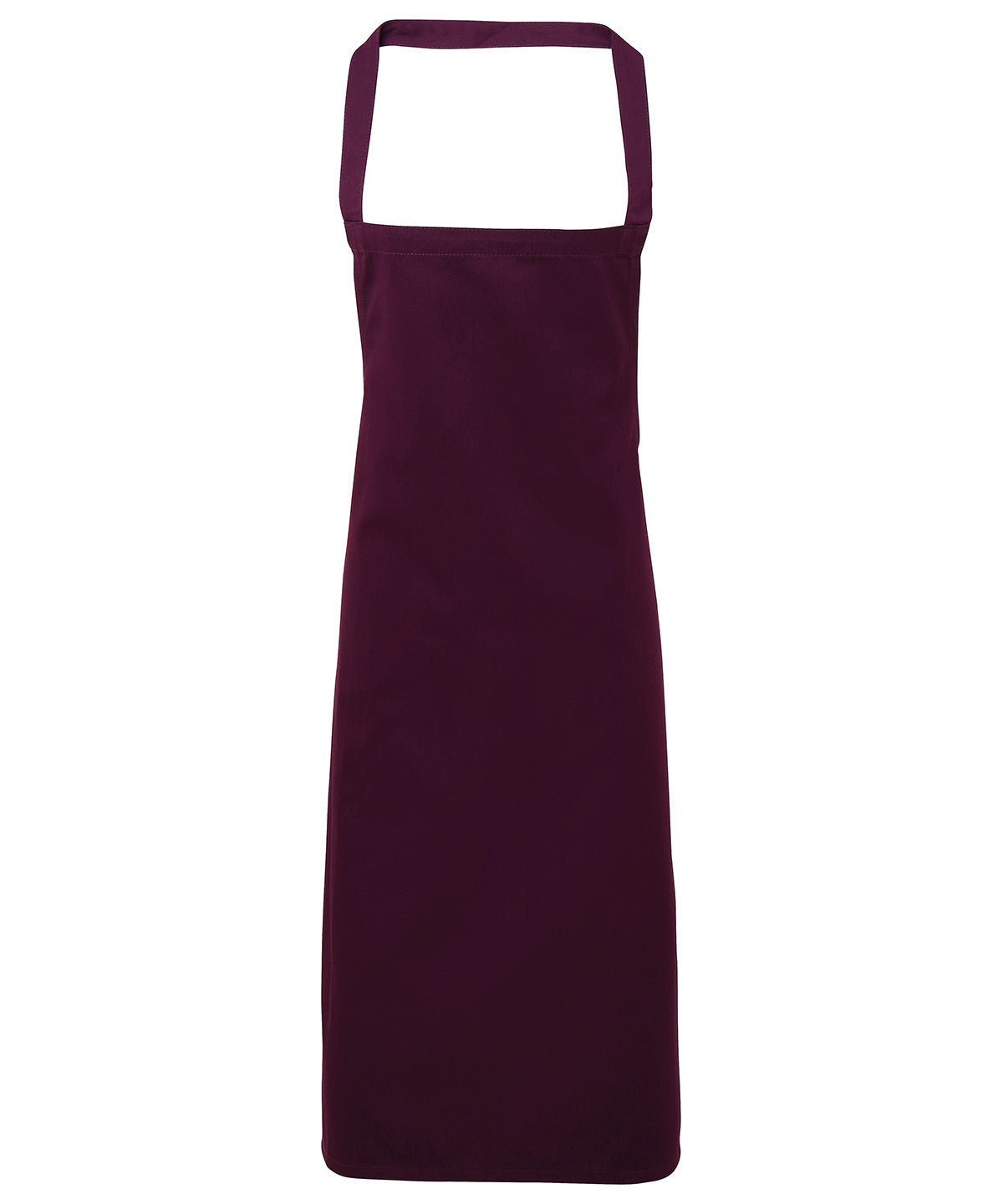 100% Cotton apron - organic certified - Aubergine