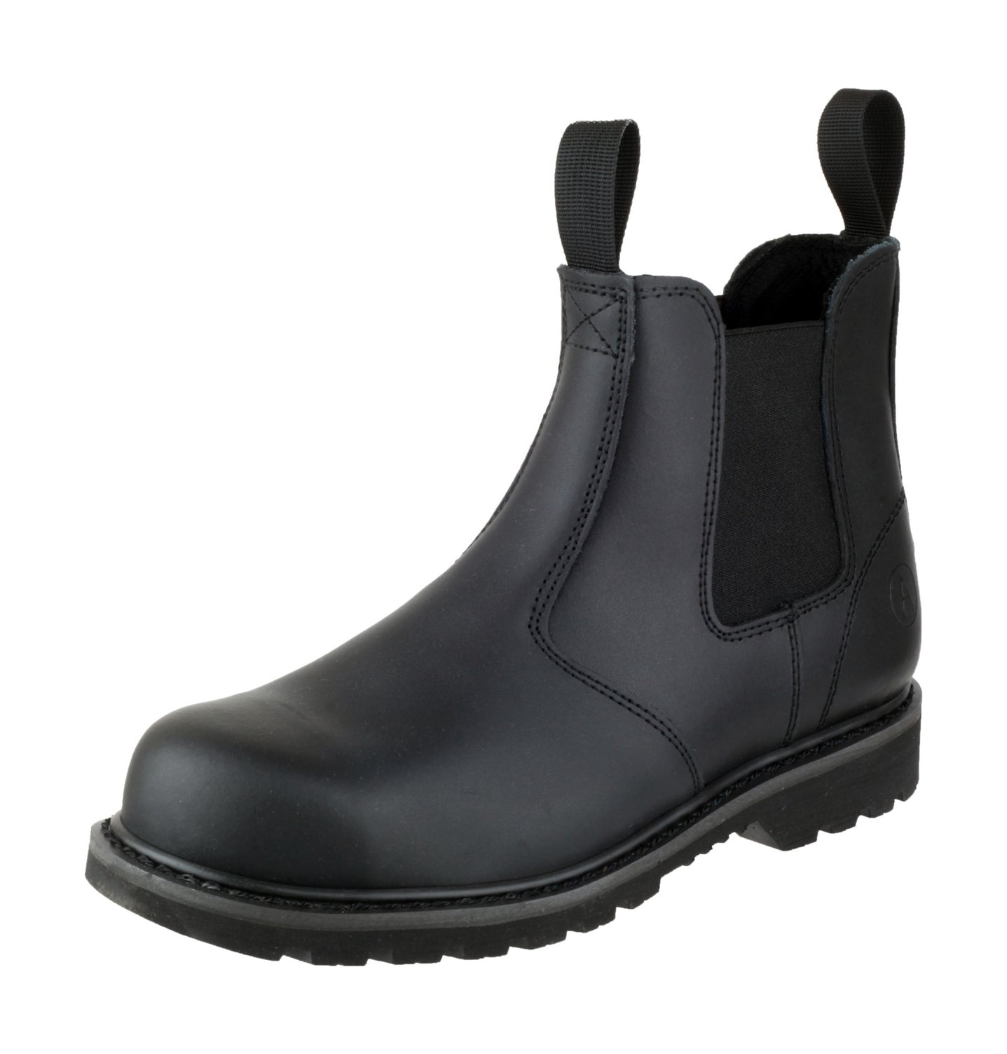 Amblers Safety Mens FS5 Pull-On Leather Safety Dealer Boots Black