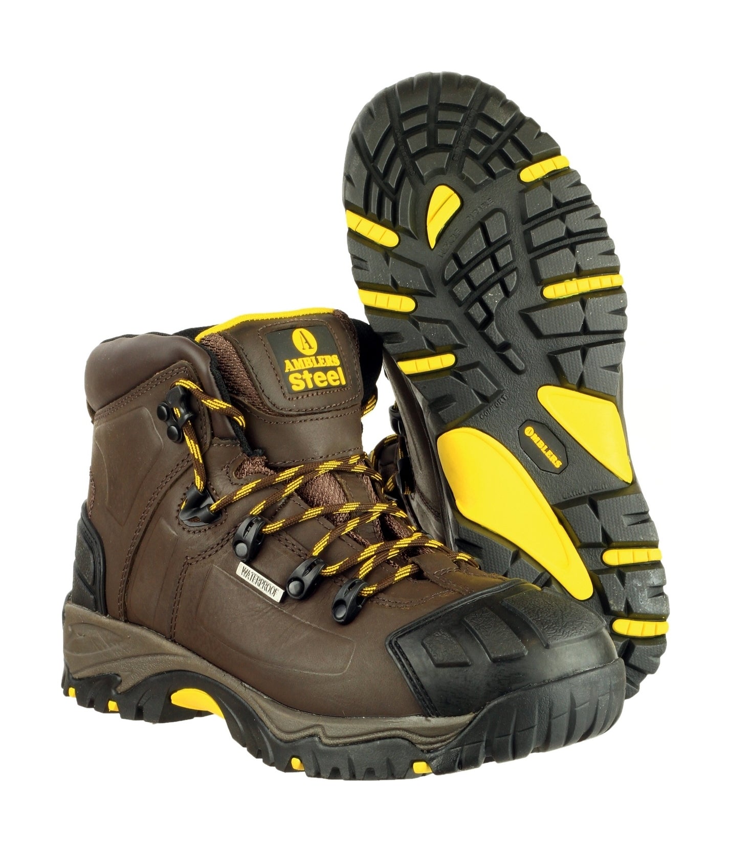 Amblers Safety Mens FS39 Leather Waterproof Safety Boots Brown
