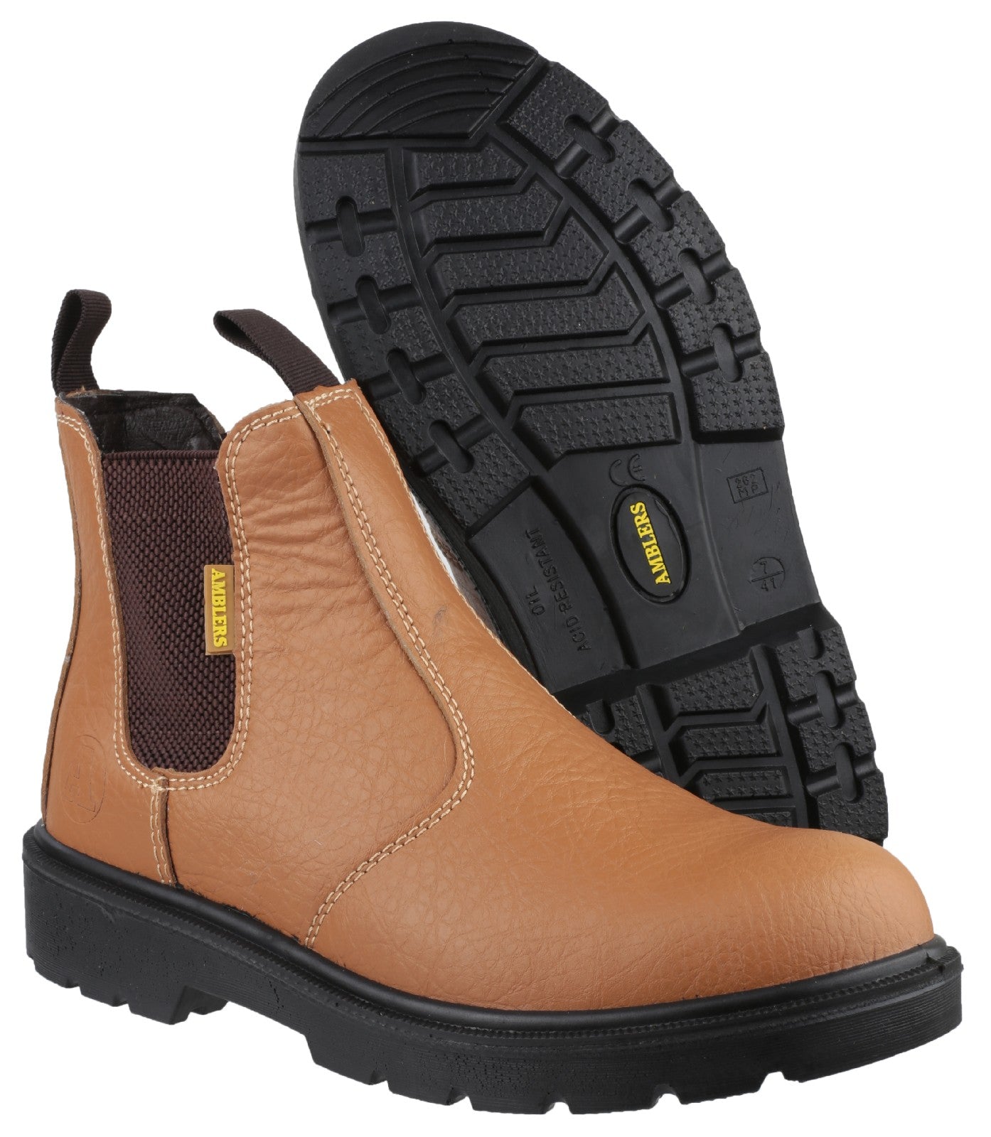 Tan Safety Dealer Boots