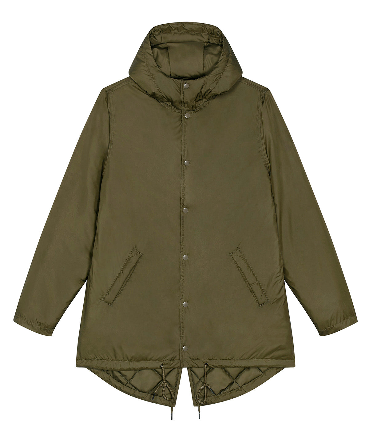 Unisex padded parka jacket (STJU841) - British Khaki