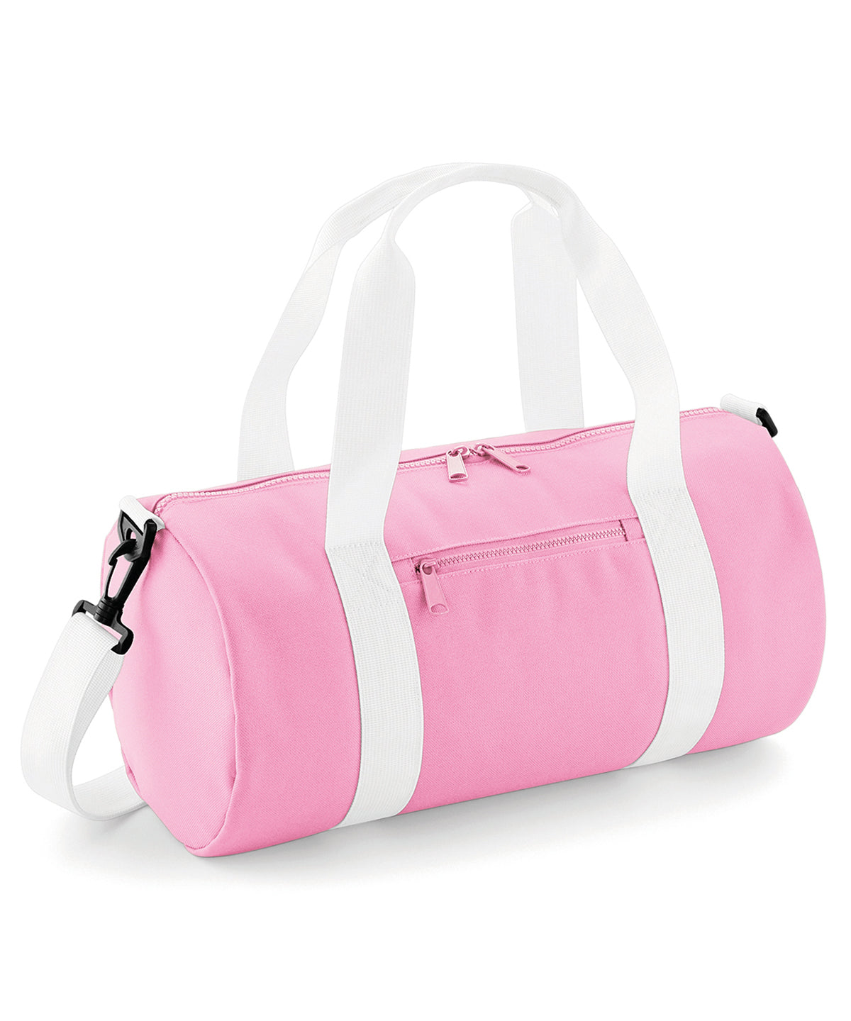 Mini barrel bag - Classic Pink/White