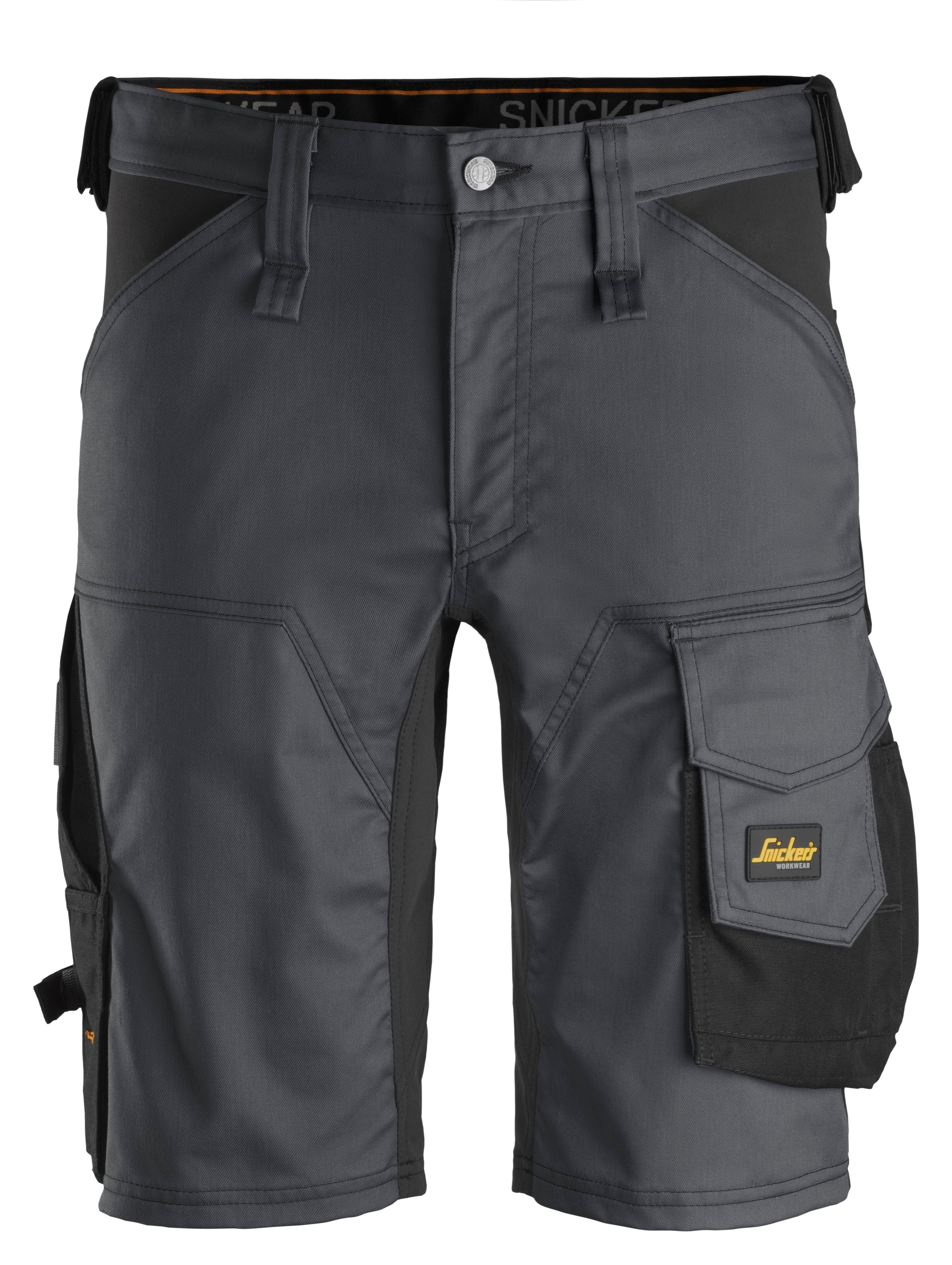 AllroundWork, Stretch Shorts - Steel grey\Black - 5804
